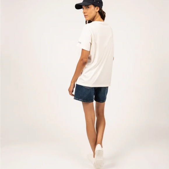 Saint James SANDY Tee with Embossed Flower Embroidery | 100% Cotton size 6 - Picture 4 of 12